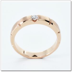 แหวน 18K pink gold ดีไซน์เก๋