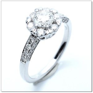 แหวนเพชรล้อม น้ำ 98 3D