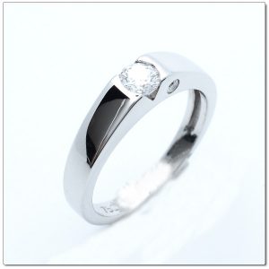 แหวนเพชรผู้ชายแบบเรียบ