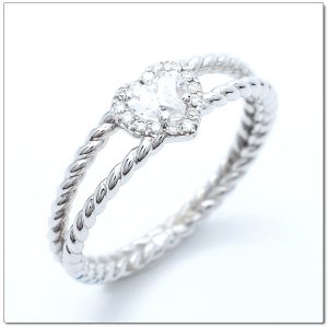 แหวนเพชรหัวใจ น่ารัก