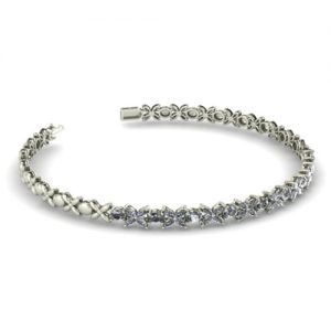 สร้อยข้อมือเพชรผีเสื้อ ดีไซน์หรู