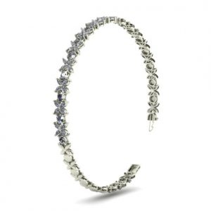 สร้อยข้อมือเพชรผีเสื้อ ดีไซน์หรู 3D