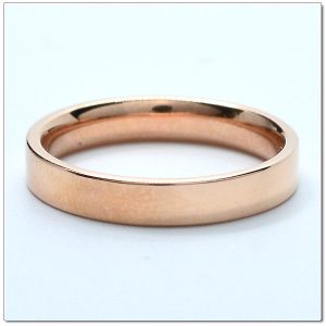 แหวนพิงค์โกลด์เกลี้ยง หน้า 3มม
