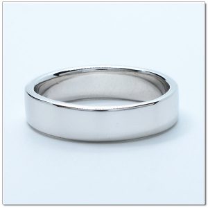 แหวนทองคำขาวเกลี้ยง