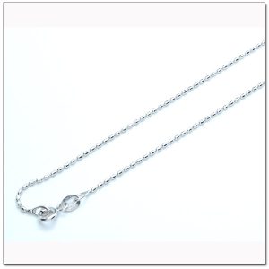 สร้อยทองคำขาว สร้อยทองขาว สร้อยอิตาลี ลายไข่ปลา