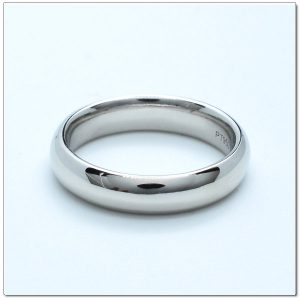 แหวนปลอกมีดทองคำขาว 4 มม