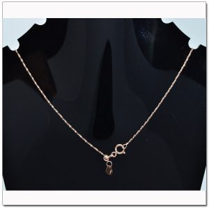 สร้อยพิงค์โกลด์ 18 นิ้ว