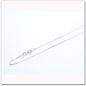 สร้อยทองคำขาว 18 นิ้ว box chain