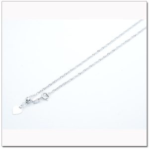 สร้อยทองคำขาวลายดิสโก้ ปรับความยาวได้