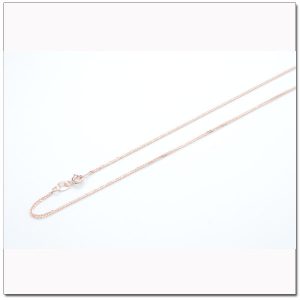 สร้อยพิงค์โกลด์ ทองชมพู ลายสี่เสา