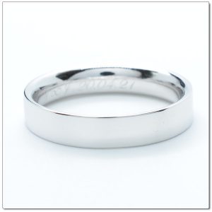 แหวนเกลี้ยงทองคำขาว