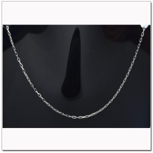 สร้อยทองคำขาว 18 นิ้ว โซ่เหลี่ยม