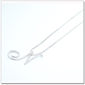 จี้เพชร จี้ตัวอักษร N